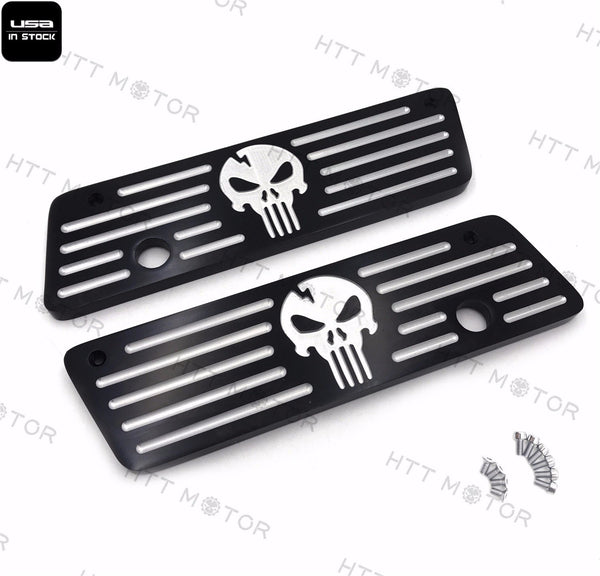Black Aluminum CNC Hard Saddlebag Latch Cover For Harley 1993-2013 Touring FLHT
