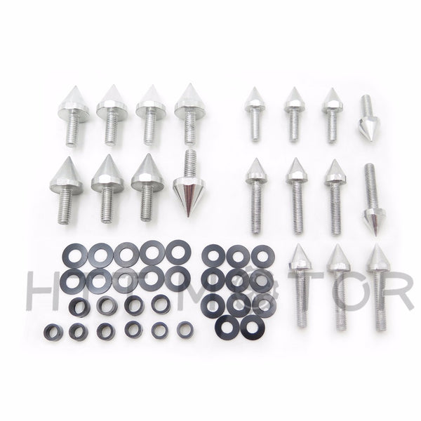 HTTMT Silver Spike Fairing Bolts For 03-06 Honda Cbr600Rr 2004-2007 Honda Cbr1000Rr