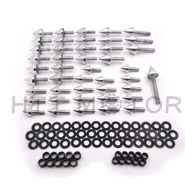 HTTMT Silver Spike Fairing Bolts For 1999-2000 Honda Cbr 600 F4 2001-2007 Cbr600 F4I