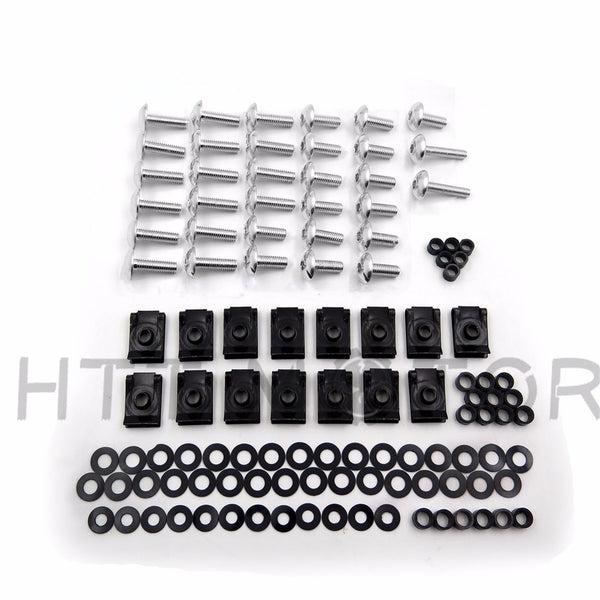 HTTMT Silver Motorcycle Normal Fairing Bolts Kit For 2002 2003 Yamaha Yzf R1 Yzf-R1