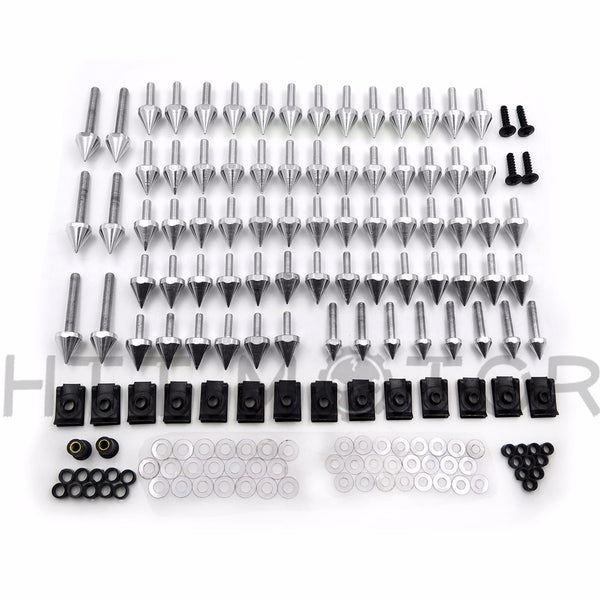 HTTMT Spike Fairing windscreen Bolts kits For Suzuki GSXR600 750 1000 Hayabusa Silver