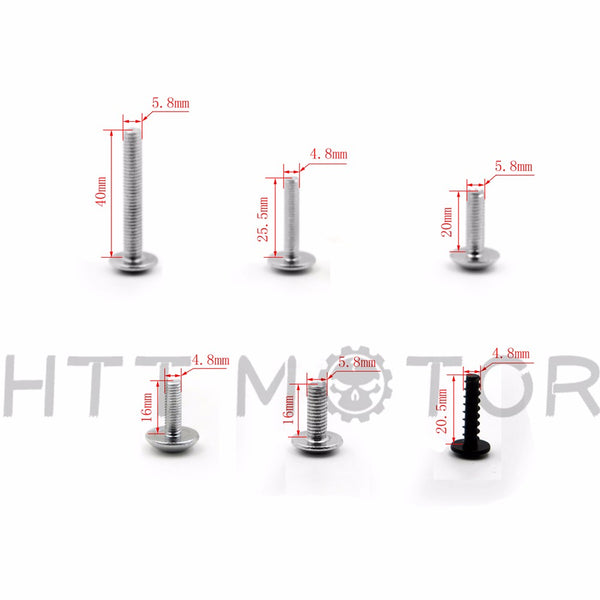 HTTMT Complete Fairing Bolts Kits For Suzuki GSXR 750 00-03 GSXR 1000 01-02 Silver