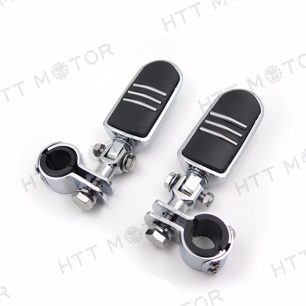 1" 1 1/4" Highway Radical Flame Foot Pegs Clamps For Harley Sportster 883 1340