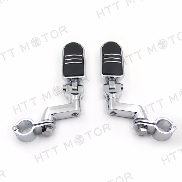 1" Highway Radical Flame Foot Pegs Clamps For Harley Sportster 883 1340 XL1200