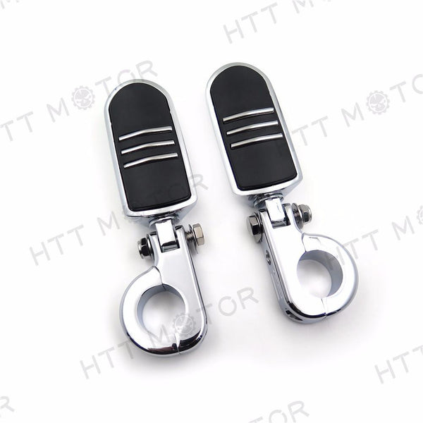 1 1/4" Highway Flame Foot Pegs P Clamps For Harley Sportster 883 1340 XL1200