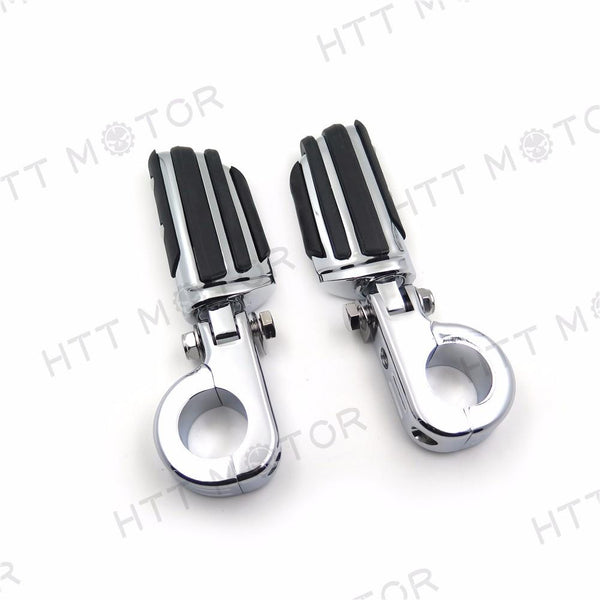 Highway Flame Foot Pegs P Clamps 1 1/4" For Harley Sportster 883 1340 XL1200