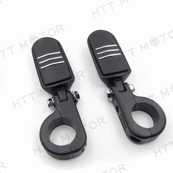 1.5" Flame FootPegs P-Clamp mounting Bracket For YAMAHA Roadstar KAWASAKI VULCAN
