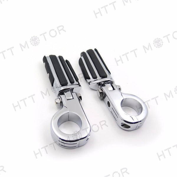 Highway Flame Foot Pegs P Clamps 1.5" For Harley Sportster 883 1340 XL1200