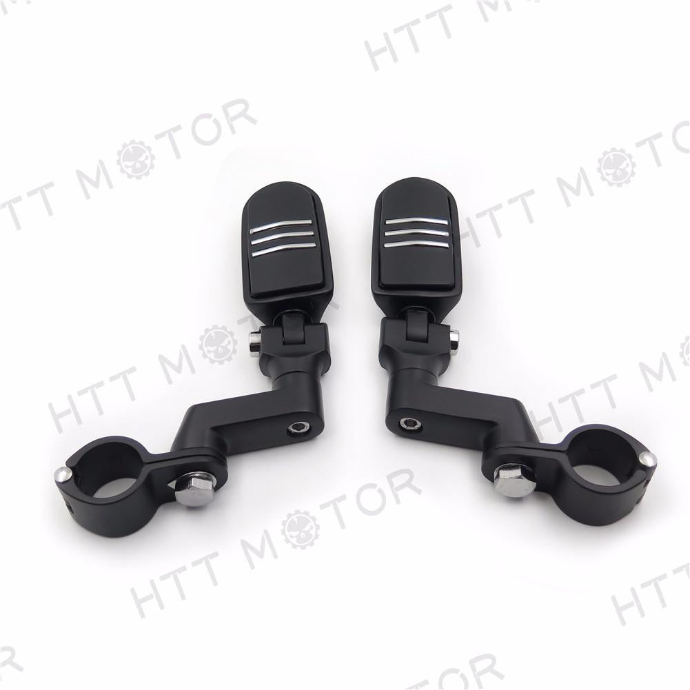 Front Rider 1 1/4" Flame FootPeg Clamp For YAMAHA Roadstar xv1700 KAWASAKI VULCO