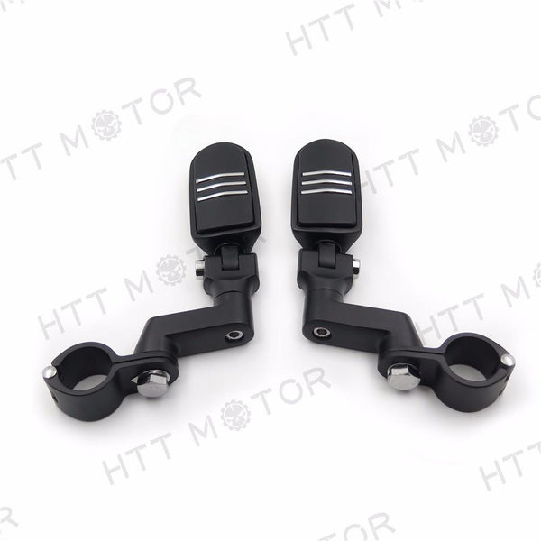 Front Rider 1 1/4" Flame FootPeg Clamp For YAMAHA Roadstar xv1700 KAWASAKI VULCO