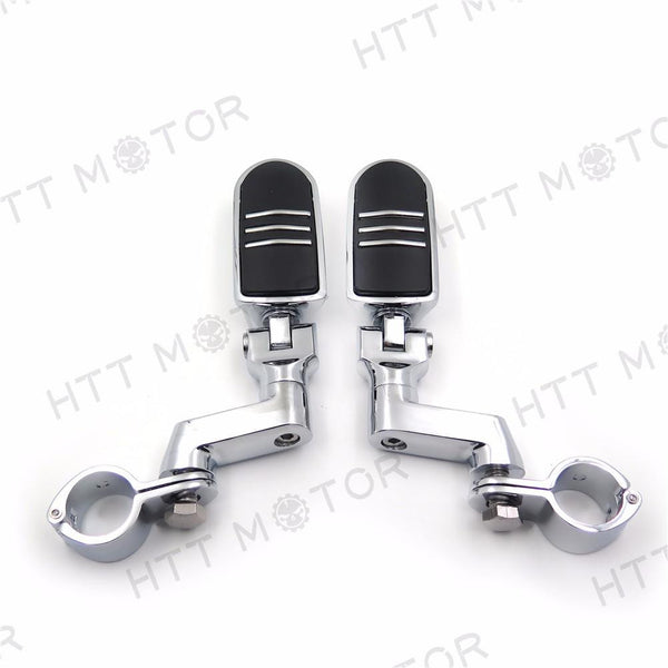 1.25" Highway Radical Flame Foot Pegs Clamps For Harley Sportster 883 1340 XL120