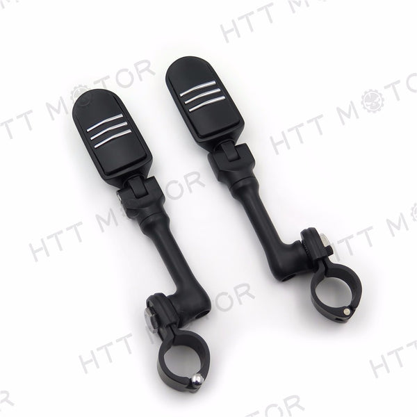 Lightning Long Angle Adjustable FootPeg For Triumph Rocket 1-1/4 inch(1.25")Black