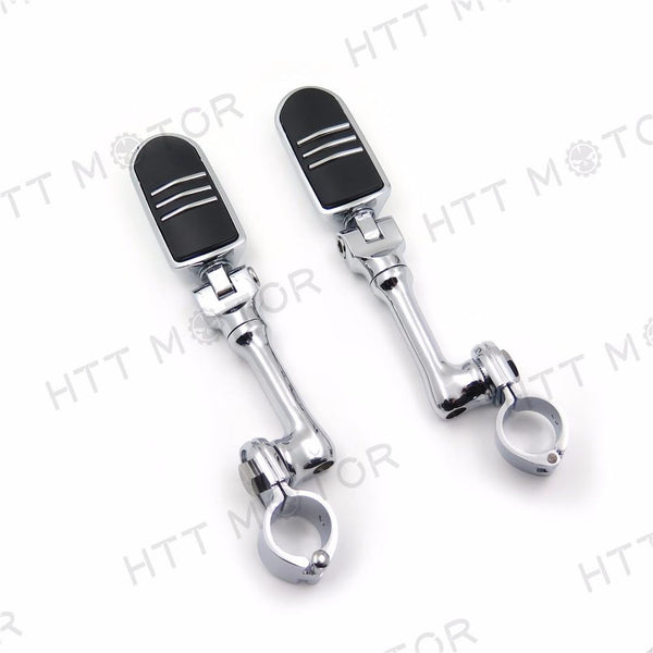 Cr Long Angled Adjustable Lightning FootPeg For Honda GoldWing VTX1300 1.25"