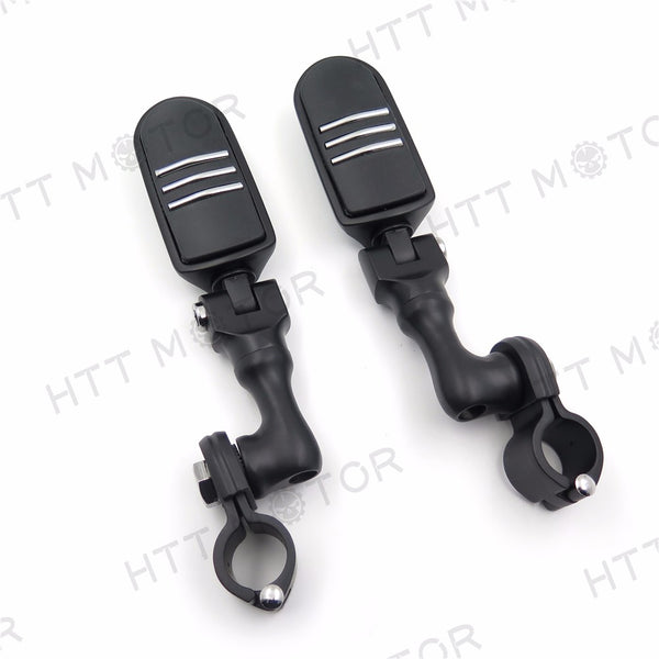 Lightning Short Angle Adjustable FootPeg For Triumph Rocket 1" 25mm Black