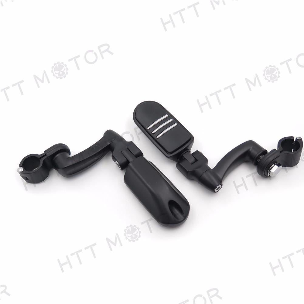 Adjustable Lightning 1" FootPeg For Honda GoldWing VTX1300 Shadow Valkyrie Black