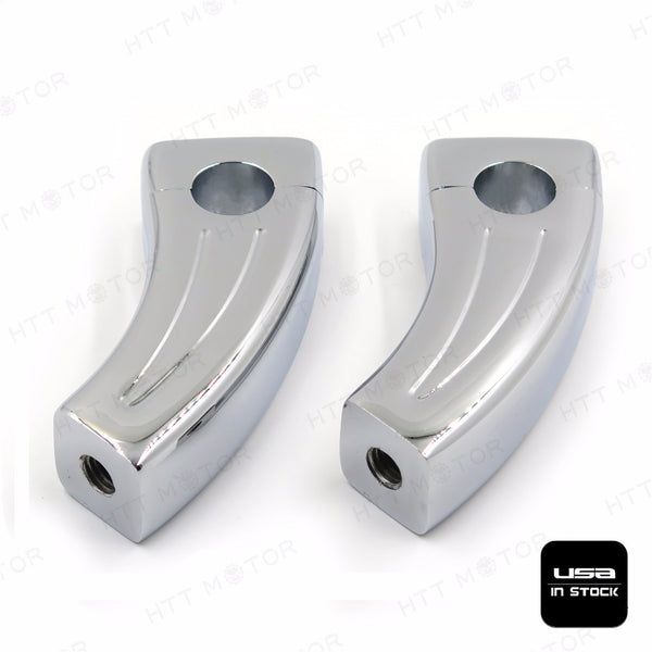 HTTMT- 3.5" Handlebar Pullback Risers For Suzuki Honda Yamaha Kawasaki (7/8" Bar) Chrom