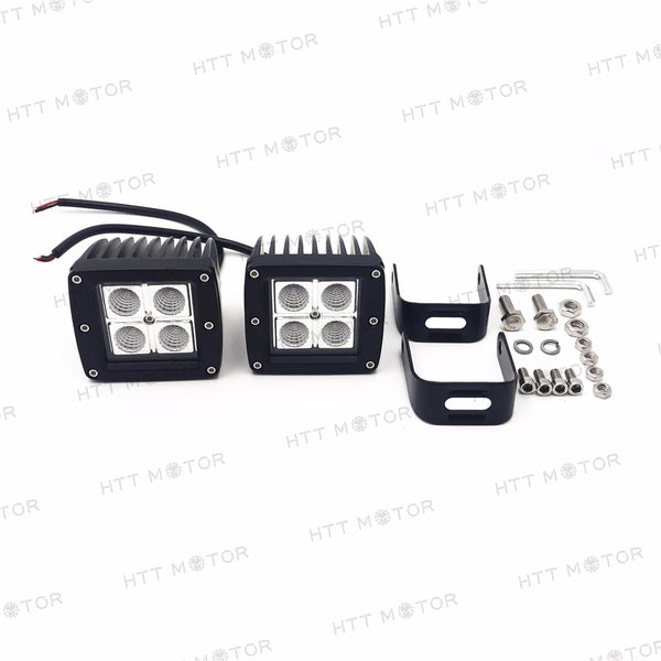 HTTMT- 2X 3.25" 12W CREE LED WORK LIGHT BAR SPOT BEAM OFFROAD DRIVING BUMPER LAMP