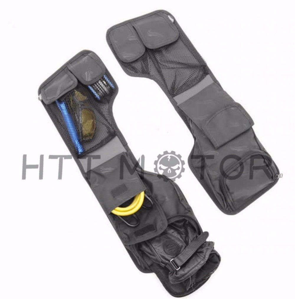 Saddlebag Lid & Tour Pak Pack Organizer Set Harley Touring 93-13 Black