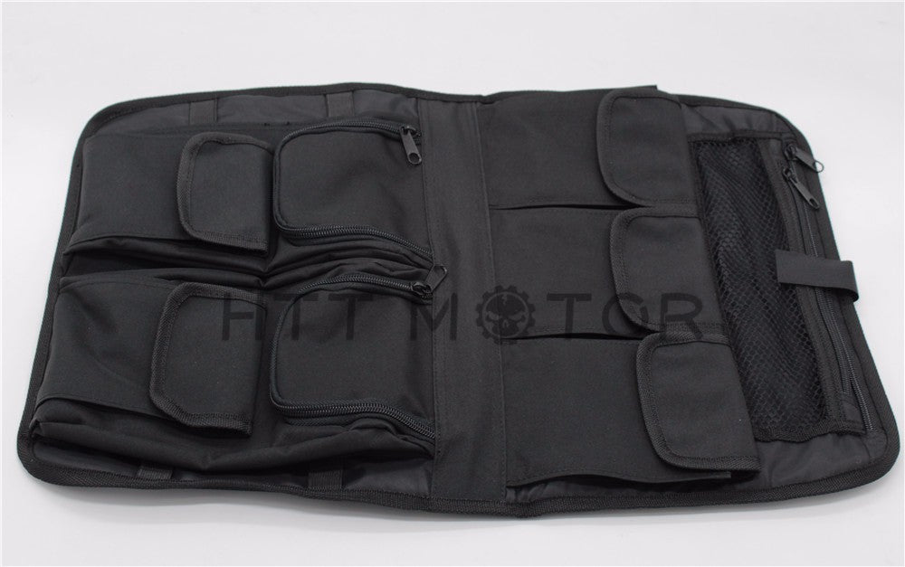 Tour Pack Lid Organizer Soft Black Bag For Harley Davidson Touring