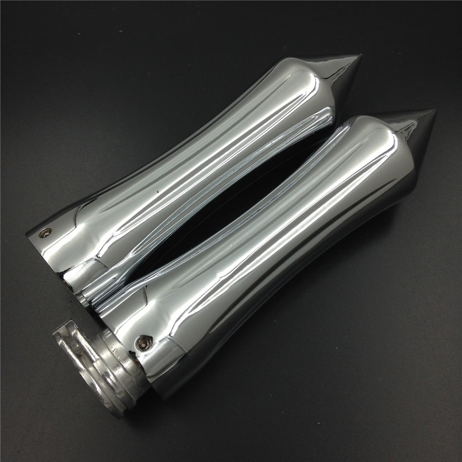 HTT- Chrome Motorcycle Hand Grips 7/8" For Kawasaki Ninja 250 500 ZX6 ZX7 ZX9 ZX10 ZX12 ZX14 ( All Models and Years)