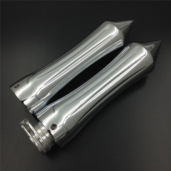 HTT Motorcycle Chrome Handle Grips 1" 25mm For Harley Road King/ Ultra/ Touring/ Honda VTX 1800/ Yamaha Road Star