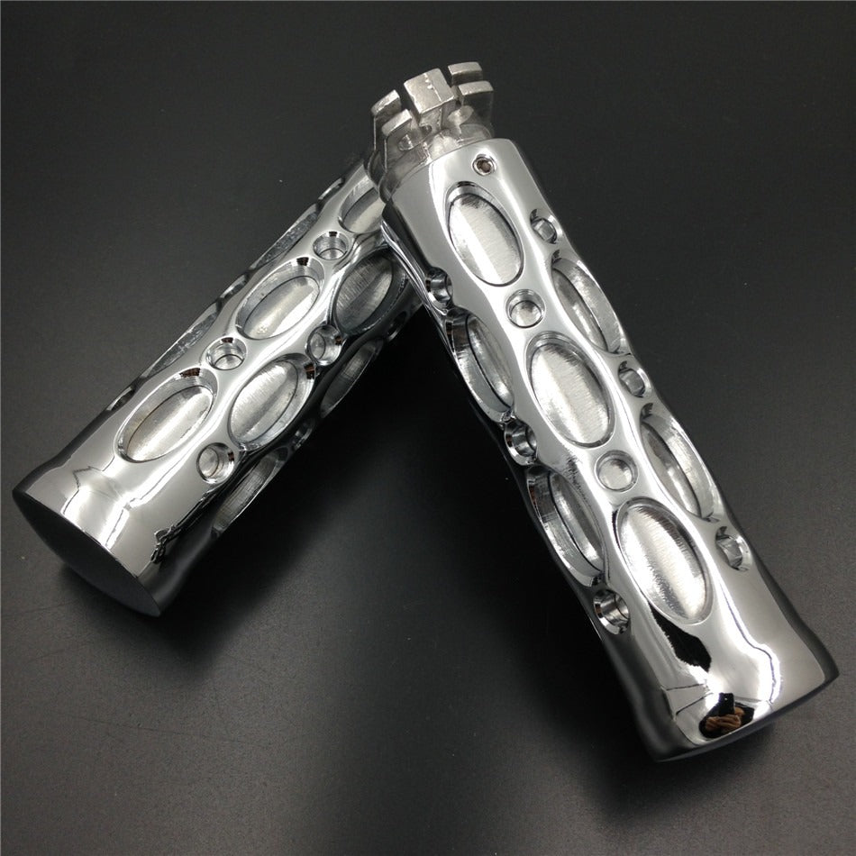 HTT Motorcycle Hole Hollow Shape 1" Hand Grips For Suzuki Volusia 800 M50 Boulevard/  Harley Davidson FXDWG Dyna Wide Glide