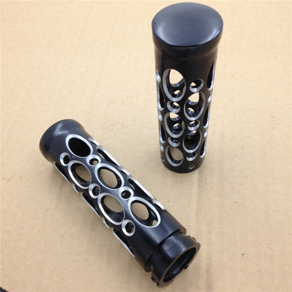 HTT Motorcycle Black Hole Hollow Shape 1" 25mm Hand Grips For Suzuki Volusia 800 M50 Boulevard