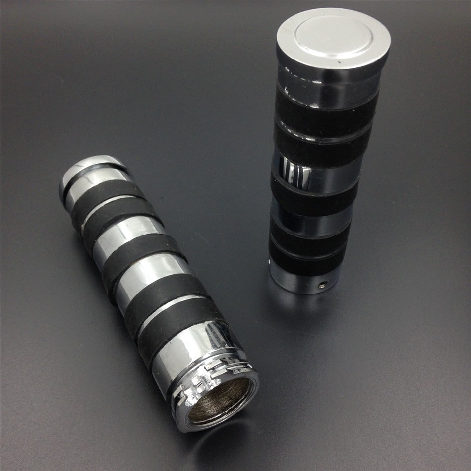 HTT Replacement Motorcycle 1" 25mm Chrome Hand Grips For Honda Shadow 1100 Spirit Sabre Aero ACE/ Suzuki Intruder 1500 C90 Boulevard
