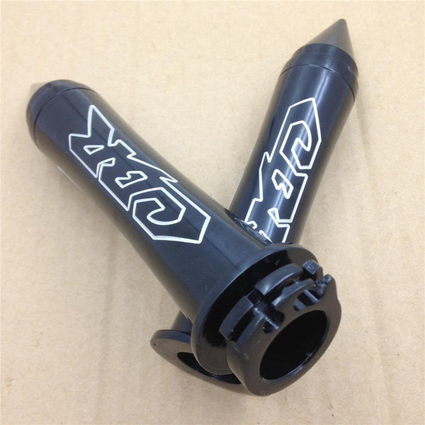 HTT Custom 7/8" 22mm Handlebar Grip "CBR" Logo For Honda Cbr 600 900 929 954 1000 Rr F1 F2 F4I Black