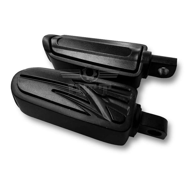 Footrest Foot pegs For Harley Low Rider Glide Road King Glide Street Glide BLACK