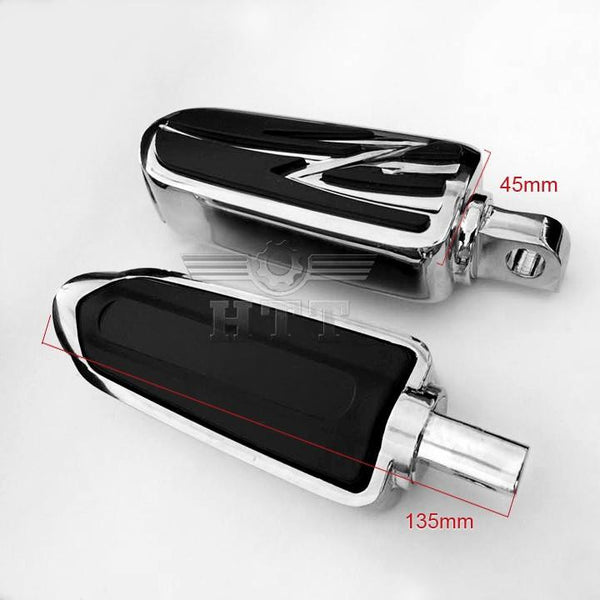 Footrest Foot pegs For Harley Low Rider Glide Road King Glide Street Glide CHROME
