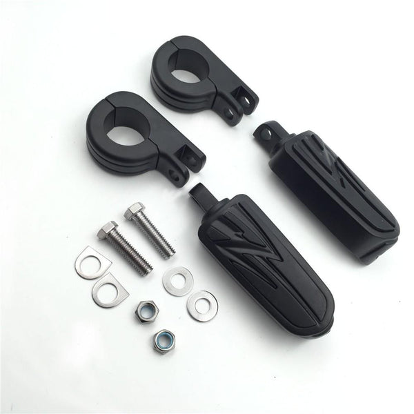 1 1/4" Flame Foot Pegs P Clamps mounting Bracket For SUZUKI VS1400 VZ1500 INTRUDER M800 C800