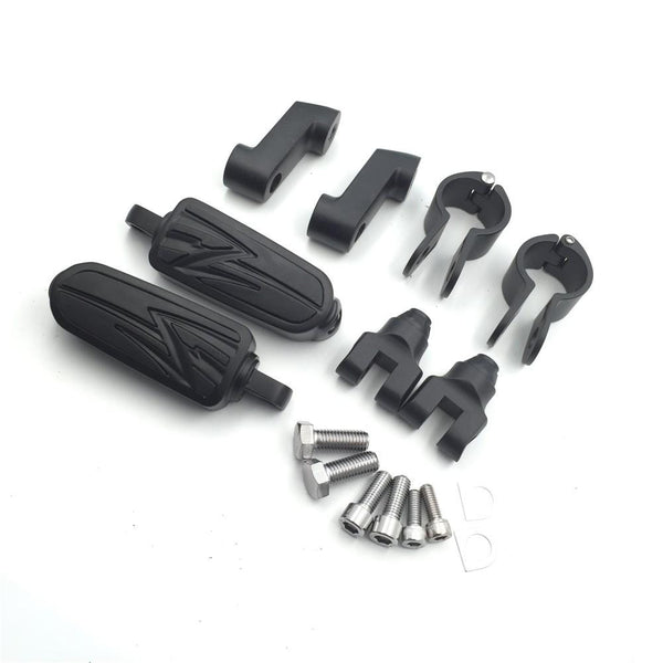 Front Rider 1 1/4" Flame Foot Pegs Clamps For YAMAHA Roadstar xv1700 KAWASAKI VULCAN