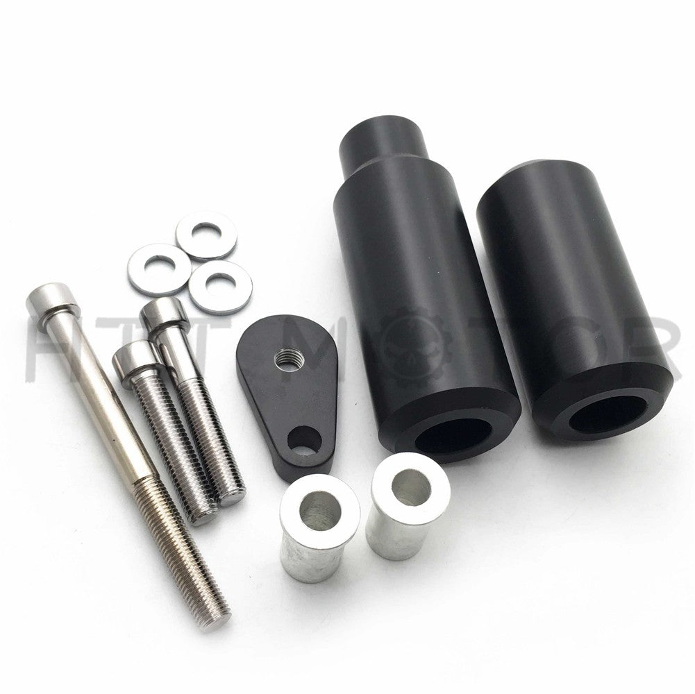 No Cut Frame Slider Crash Protector For 2005 2006 Kawasaki Zx-6R Zx-6Rr 636 Blk