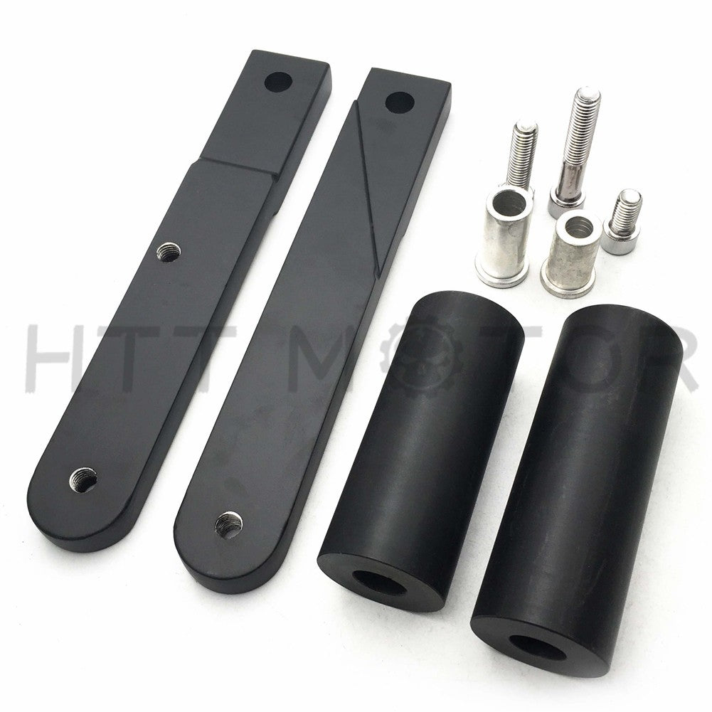 No Cut Frame Slider Protector For 2009 2010 2011 2012 Honda Cbr 600Rr Black