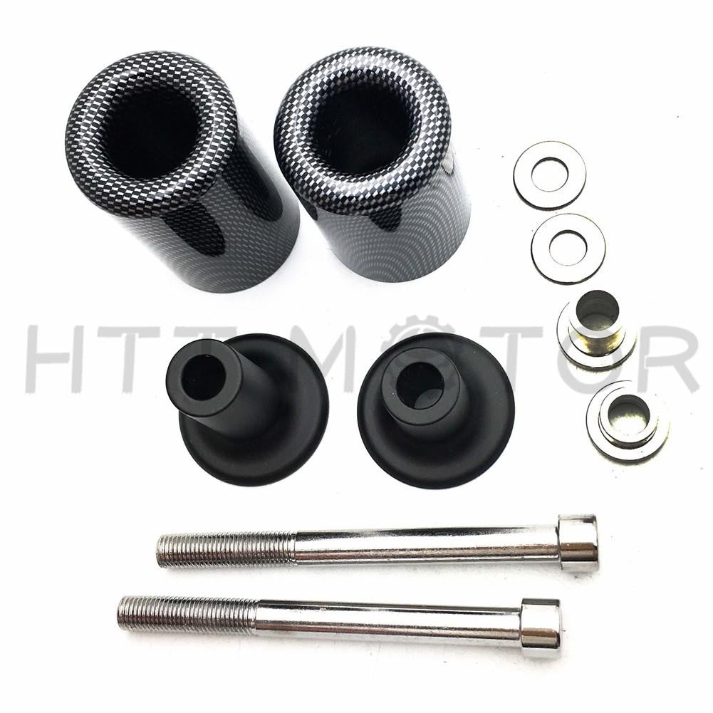 Carbon No Cut Frame Slider Crash Protector For 2013-2014 Kawasaki Ninja Zx-6R