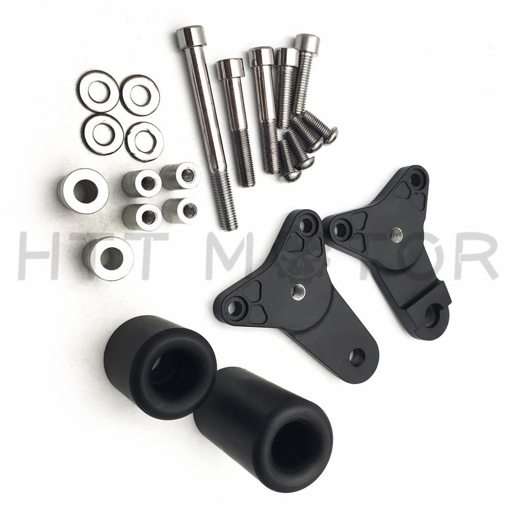 Black No Cut Frame Slider Crash Protector For 2011-2020 Suzuki Gsxr 600/750