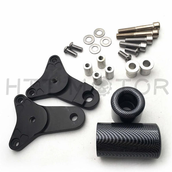 Carbon No Cut Frame Slider Crash Protector For 2011-2020 Suzuki Gsxr 600/750