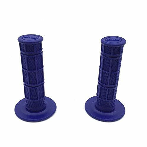 7/8"Left 1"Right Grid POE Gel Blue Hand Grip For YAMAHA R1 R6 R6S