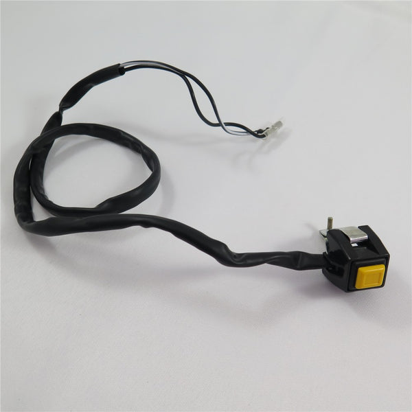 HTT Universal Yellow 7/8" Handlebar Starter / Kill Cut Off Stop Switch Push Button For Motorcycles ATVs Scooters Snowmobiles