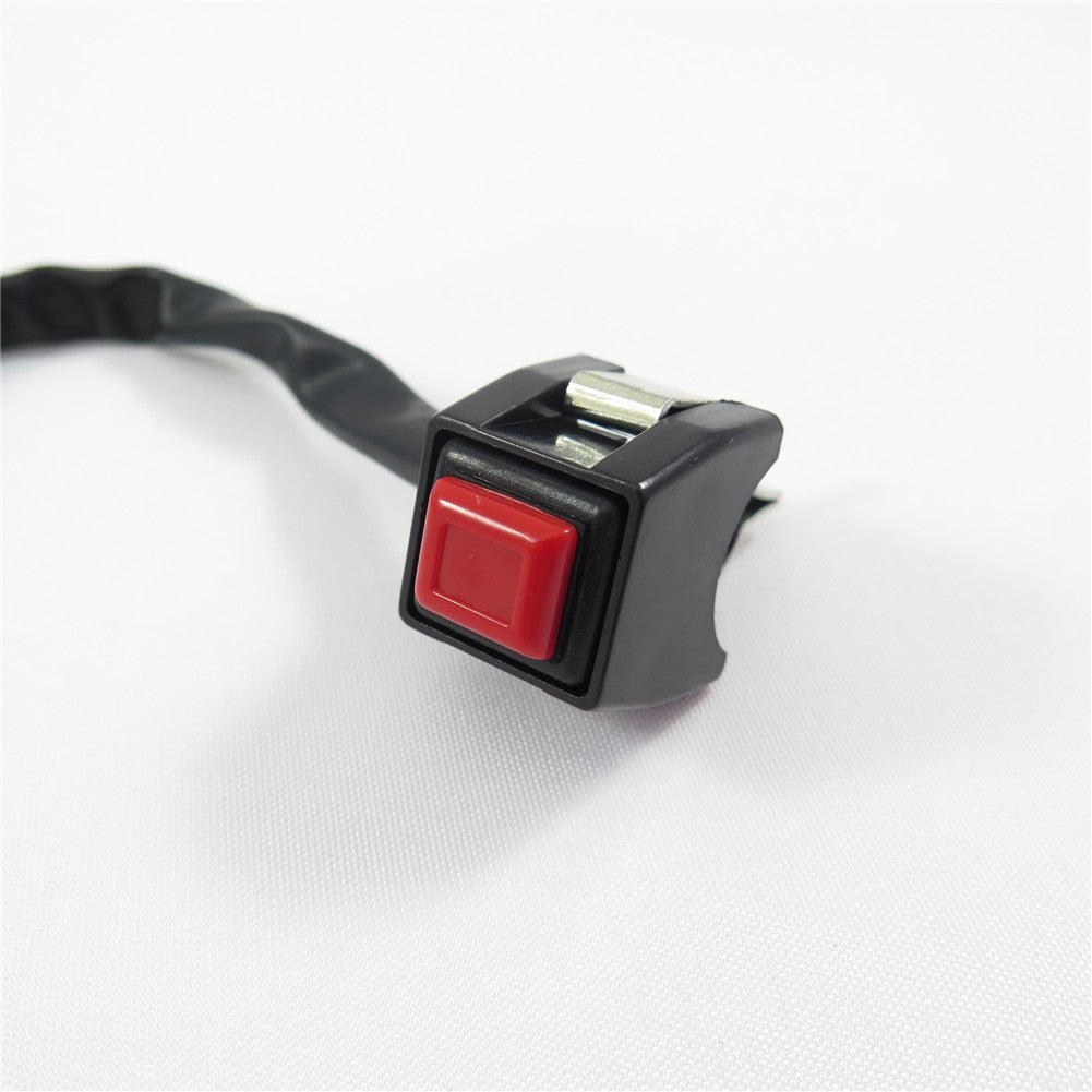 HTT Universal Red 7/8" Handlebar Starter / Kill Cut Off Stop Switch Push Button For Motorcycles ATVs Scooters Snowmobiles