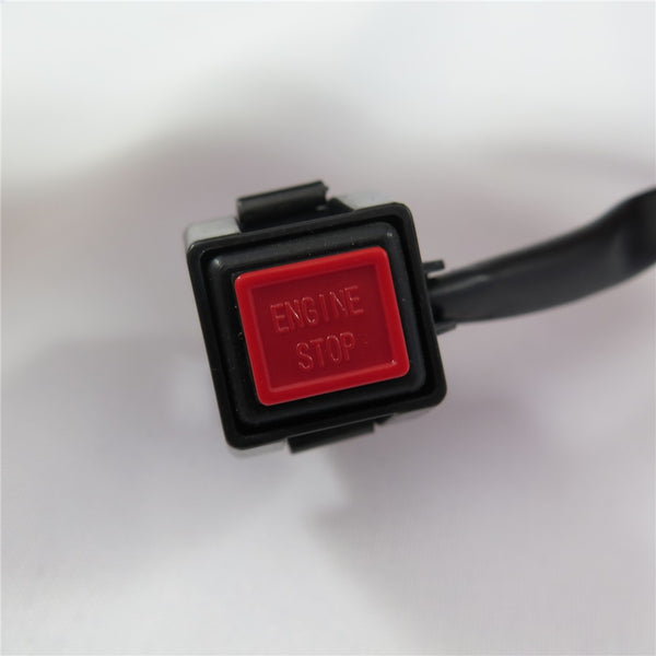HTT Universal Red 7/8" Handlebar Engine Stop Buttom Kill Cut Off Stop Switch Push Button used on Motorcycles ATVs Scooters Snowmobiles