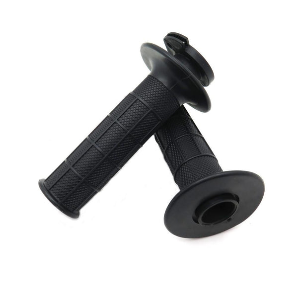HTT 25mm 1" Motorcycle Black Handbar Grips For Honda CB CBR NSR RVF RVT VFR VTR Hornet/ Kawasaki EX ZR ZRX/ Suzuki GSF GSX GSXR RF RGV/ Yamaha FJR FZ FZS FZR TZR YZF Faze Dirt Bike Sport Bike