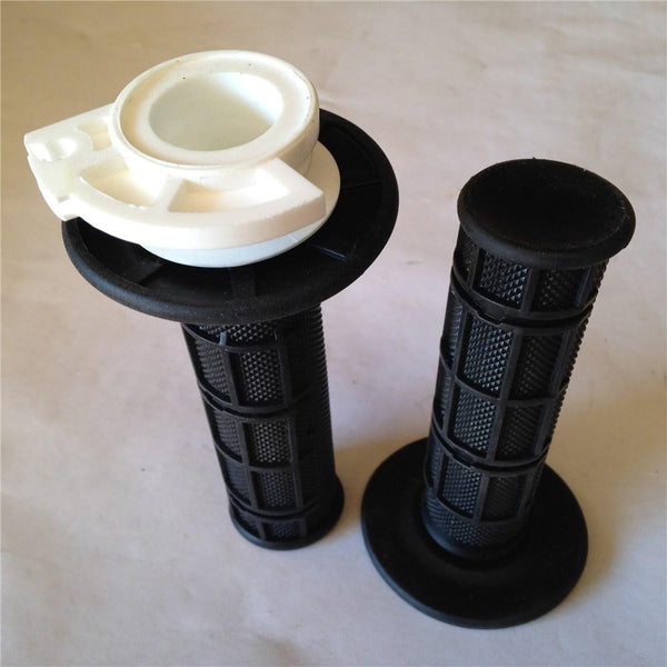 Grid Style Gel  Grips Black ATV QUAD POLARIS SEADOO WATERCRAFT BOMBARDIER JET SKI HONDA ATV FOREMAN RECON RINCON Kawasaki Brute Force Prairie YAMAHA ATV BRUIN GRIZZLY KODIAK(7/8" BOTH SIDE)