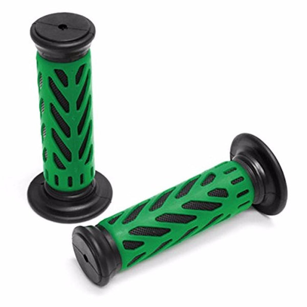 ATV WATERCRAFT Web Gel Style Hand Grips Green QUAD YAMAHA KAWASAKI POLARIS SEADOO BOMBARDIER JET SKI HONDA ATV FOREMAN RECON RINCON Brute Force Prairie ATV BRUIN GRIZZLY KODIAK(7/8" BOTH SIDE)