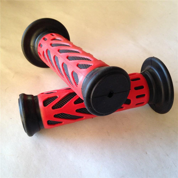 ATV WATERCRAFT Web Gel Style H Grips RED ATV QUAD YAMAHA KAWASAKI POLARIS SEADOO BOMBARDIER JET SKI HONDA ATV FOREMAN RECON RINCON Brute Force Prairie ATV BRUIN GRIZZLY KODIAK(7/8" BOTH SIDE)