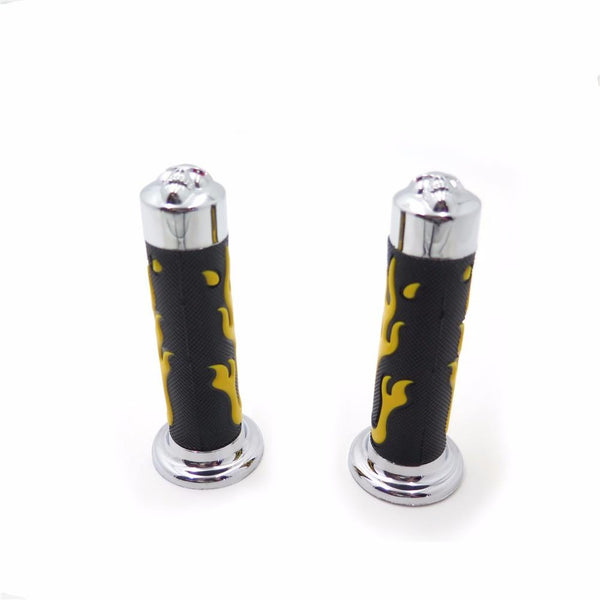 Comfort 25mm 1" Yellow Gel Hand Grips For Sportsbike Motorcycle ATV KTV Honda CB