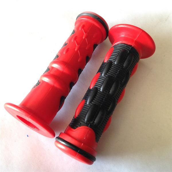 HTTMT- 1" 25mm RED Hard Hand Grips For YAMAHA 600R R1 R6 ATV QUAD JET SKI