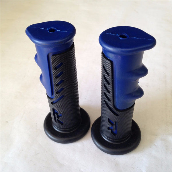 Sport Bike Dirt Bike Motorcycle "R" Engraved Gel Style HAND Grips BLUE MOTORCYCLE APRILLA BMW DUCATI TRIUMPH HONDA Polaris Suzuki Yamaha Offroad KTM DIRT BIKE(7/8" LEFT 1" RIGHT)
