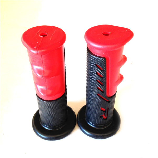 Sport Bike Dirt Bike Motorcycle "R" Engraved Gel Style Hand Grips RED MOTORCYCLE APRILLA BMW DUCATI TRIUMPH HONDA YAMAHA Polaris Suzuki Yamaha Offroad KTM DIRT BIKE(7/8" LEFT 1" RIGHT)